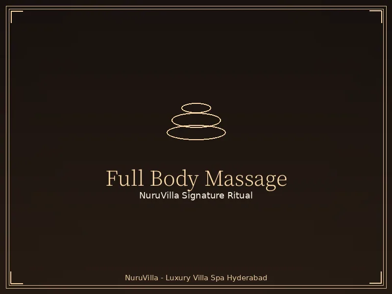Full Body Massage in Hyderabad Full body massage at NuruVilla Hyderabad villa spa