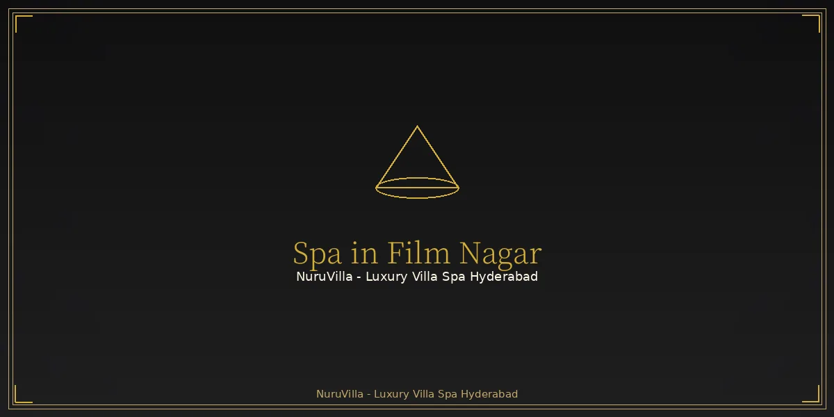 Private villa spa in Film Nagar, Hyderabad - NuruVilla Film Nagar villa spa interior with warm amber lighting