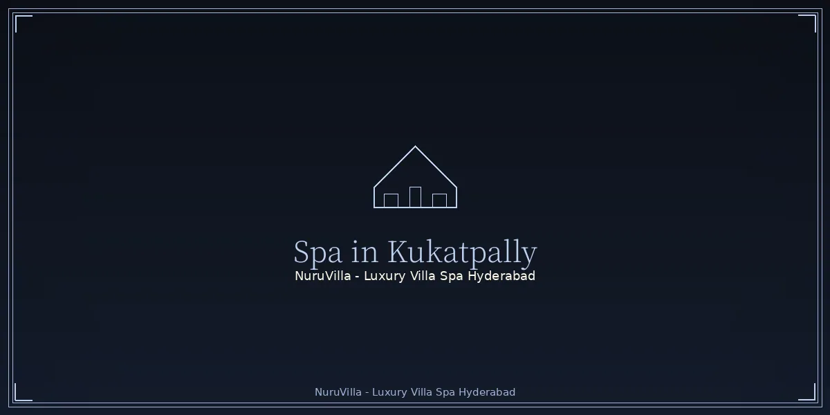 Private villa spa in Kukatpally, Hyderabad - NuruVilla Kukatpally villa spa interior with warm amber lighting