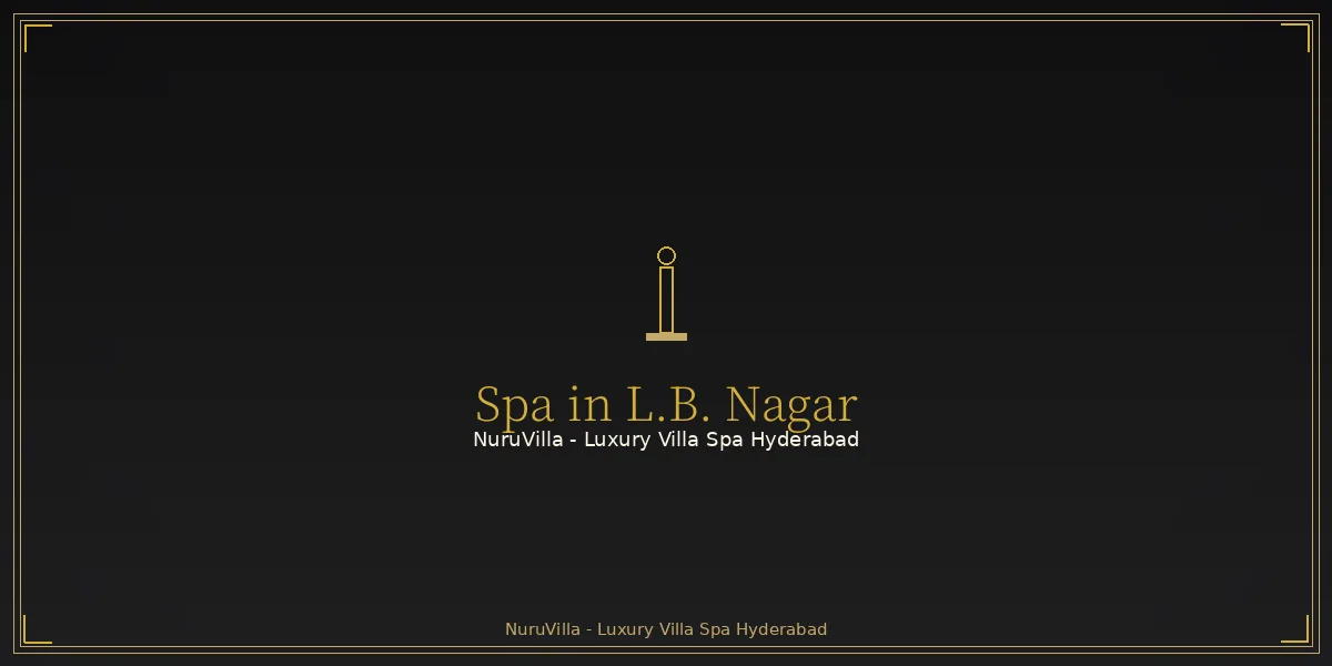 Private villa spa in L.B. Nagar, Hyderabad - NuruVilla L.B. Nagar villa spa interior with warm amber lighting