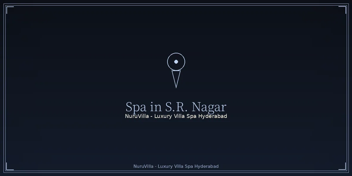 Private villa spa in S.R. Nagar, Hyderabad - NuruVilla S.R. Nagar villa spa interior with warm amber lighting
